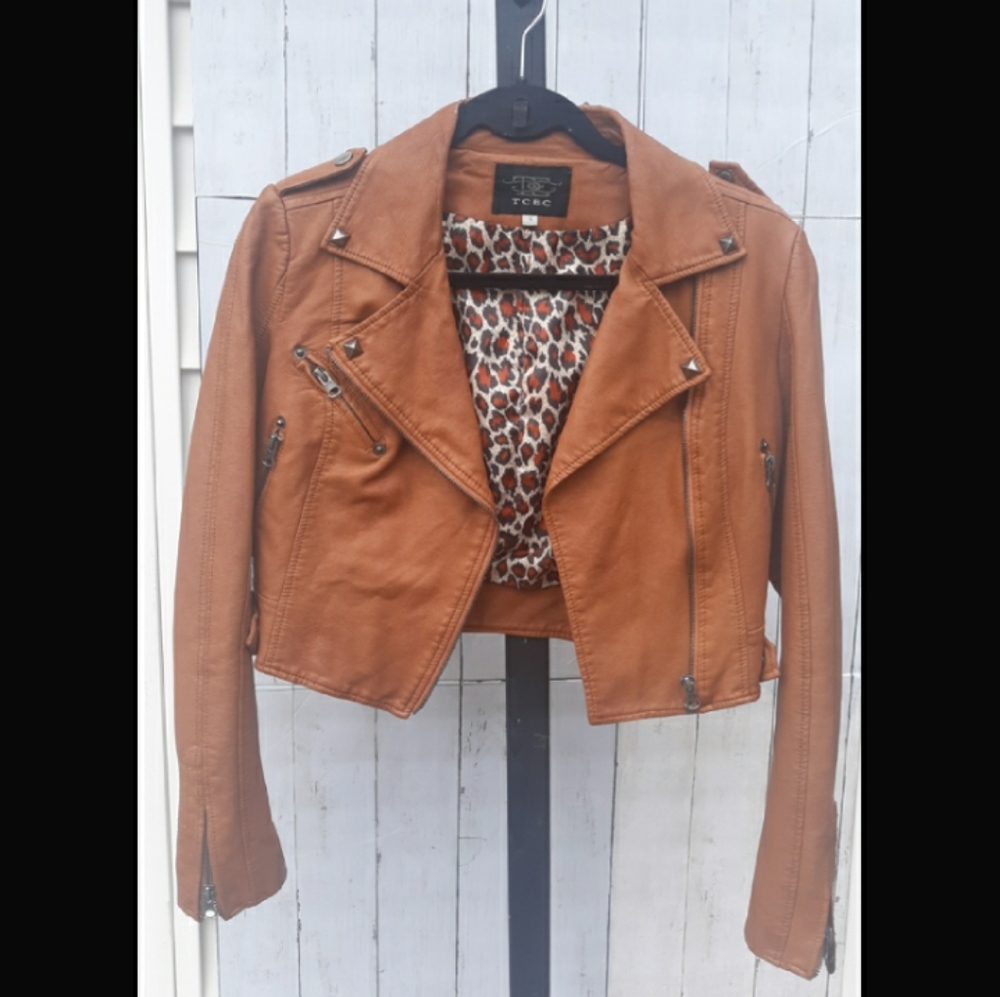 Faux leather jacket